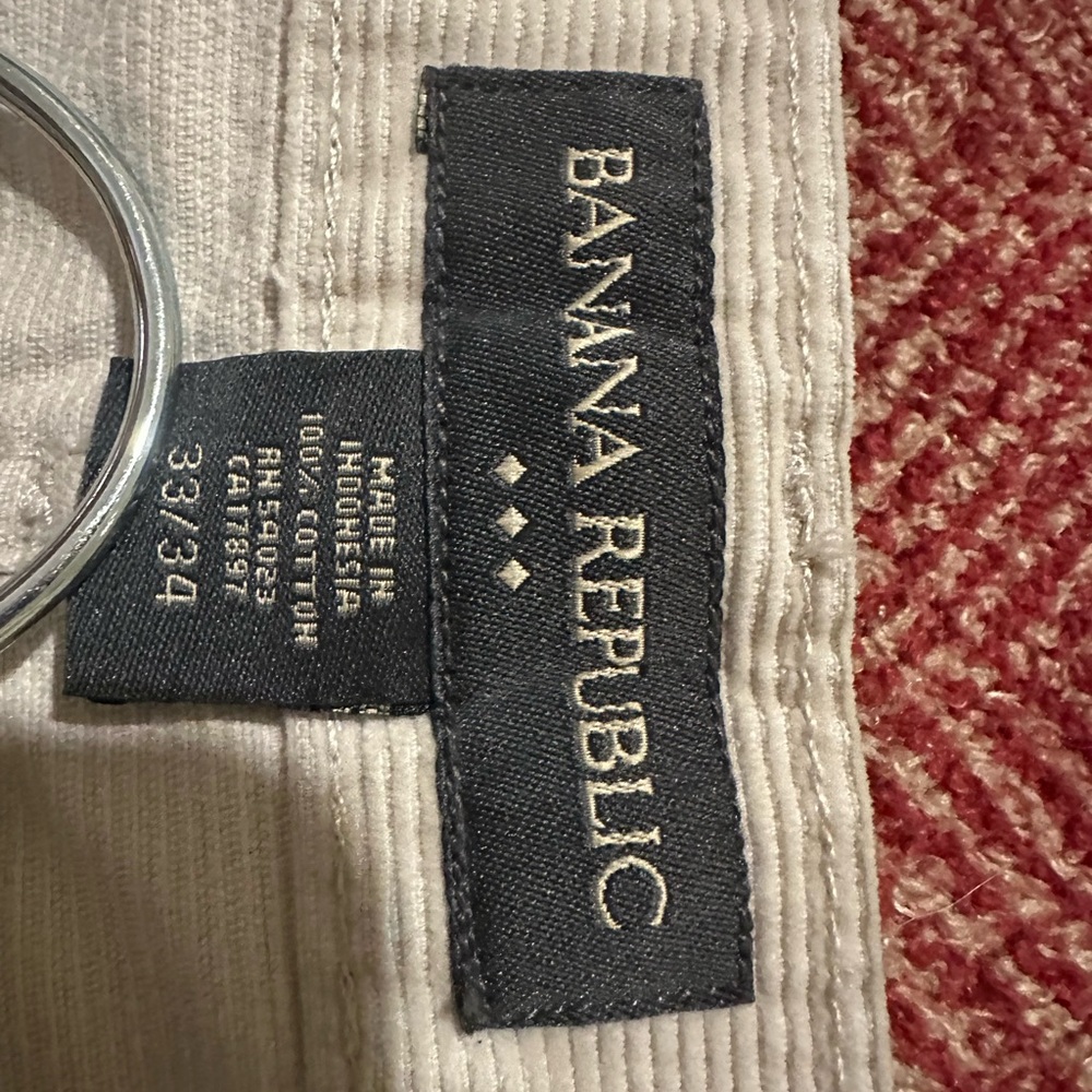 Banana Republic White Corduroy Pants